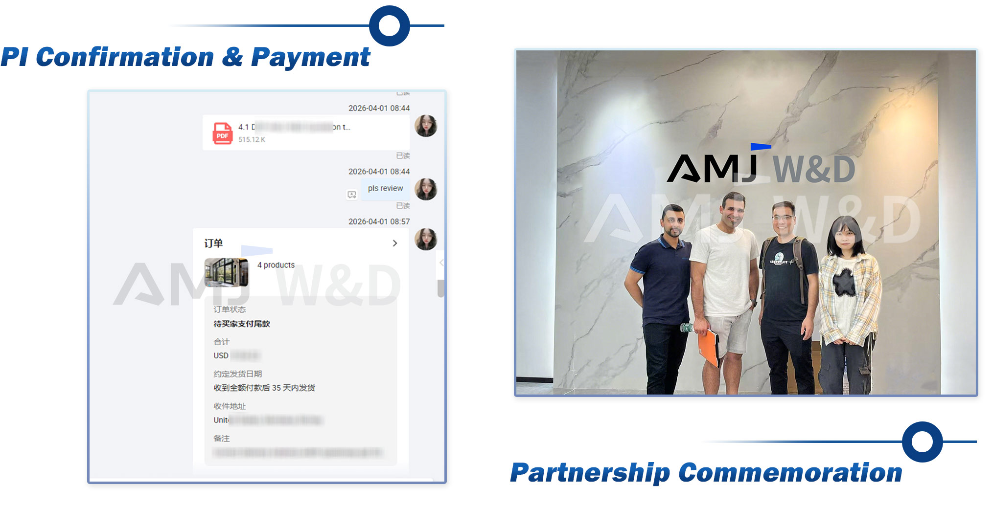 PI confirmation and payment process