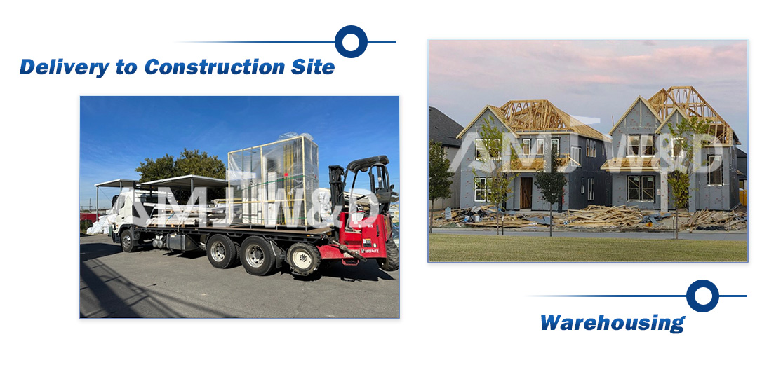 Delivery to construction site