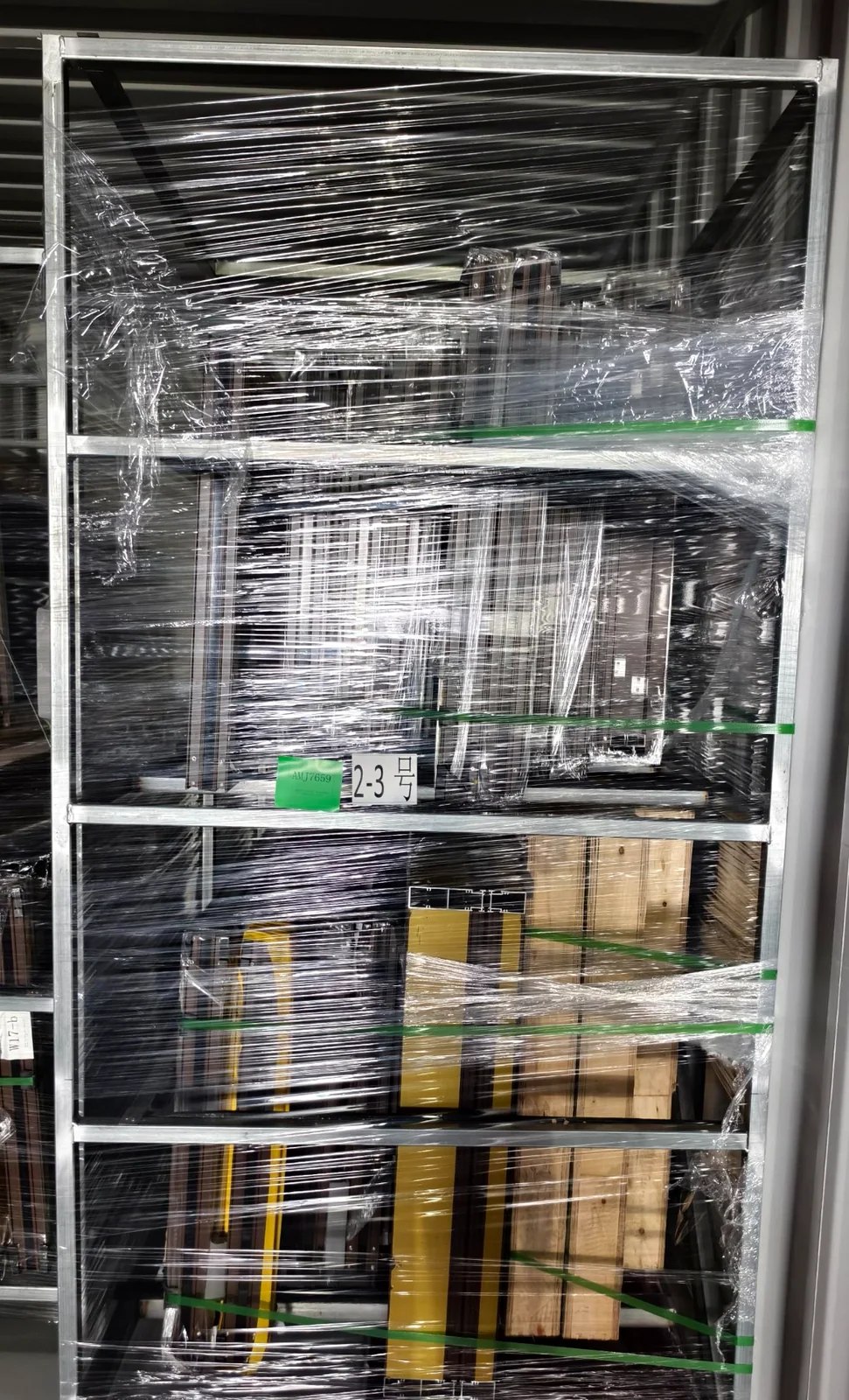 Full container loading of aluminum windows and doors for North America project