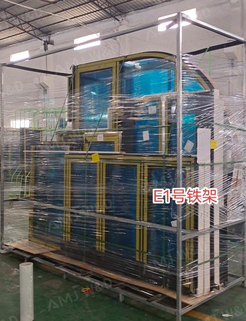 Aluminum window factory quality check for construction projects