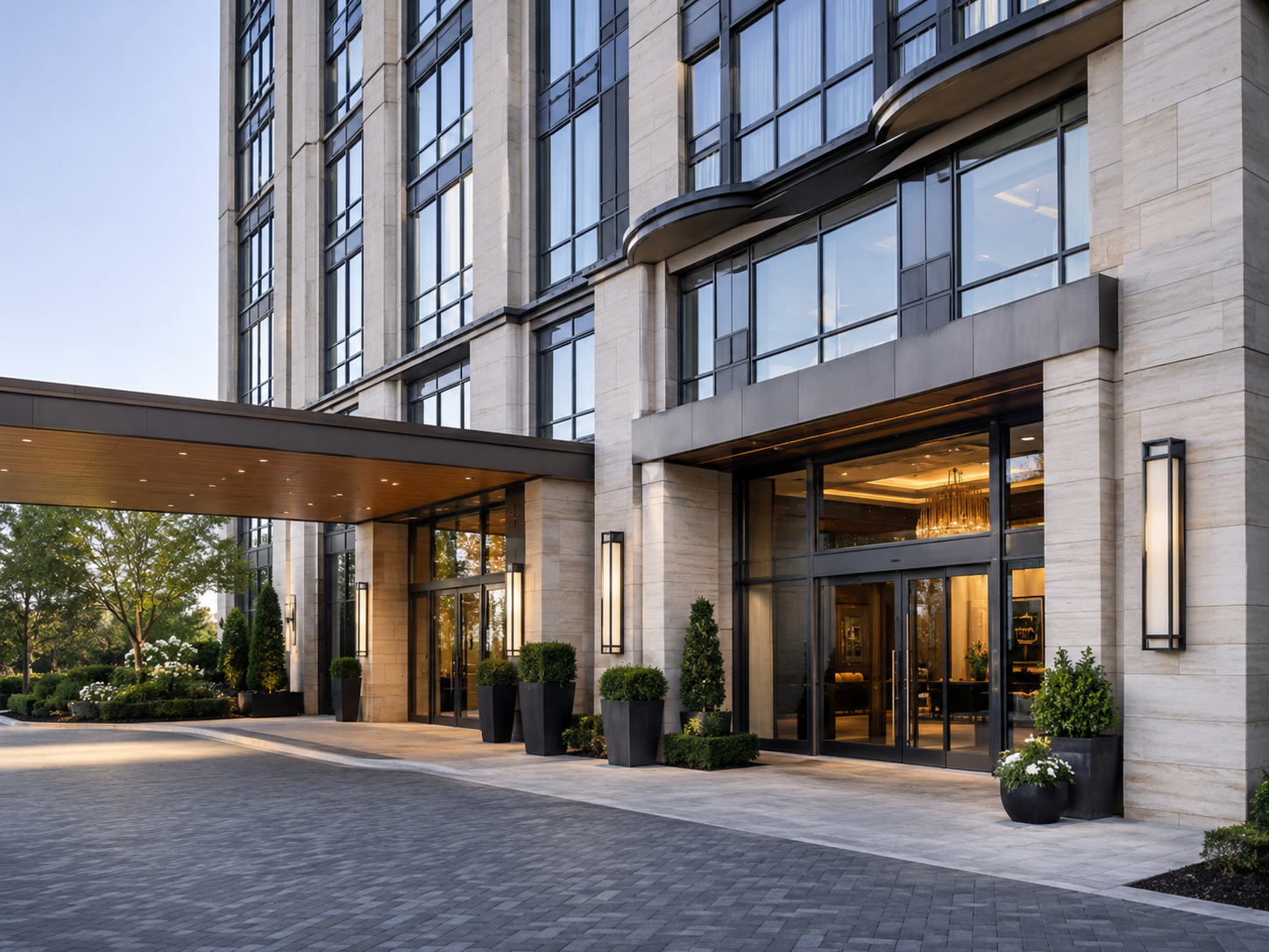 Aluminum doors and windows for hotel projects