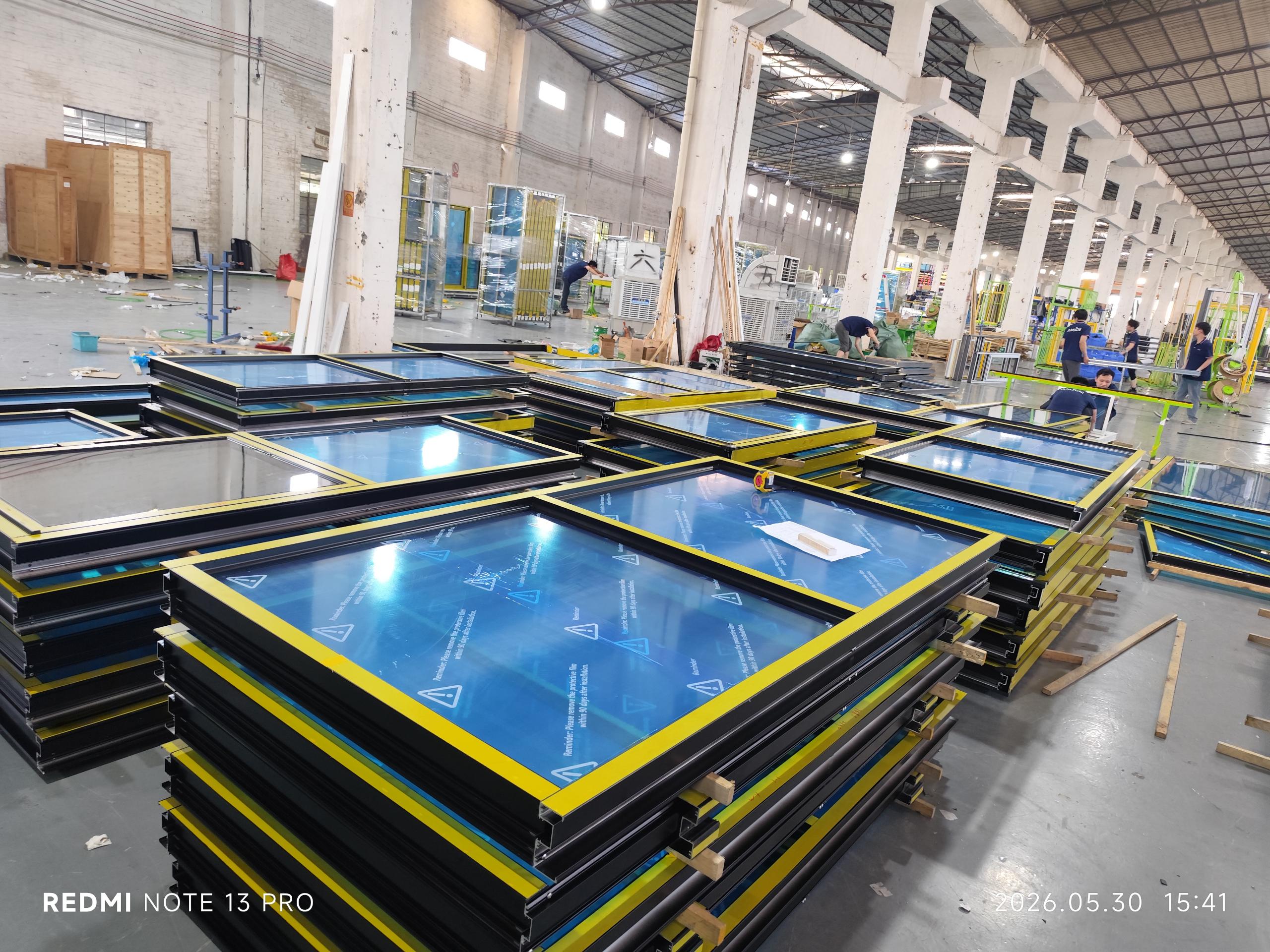 Factory quality inspection for custom aluminum windows
