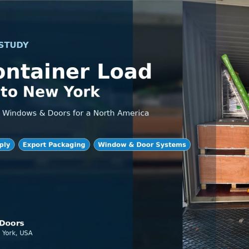 New York Aluminum Windows & Doors Shipment | AMJ Full Container Load