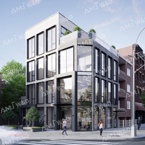 AMJ North America Project Update: Custom Aluminum Windows for Modern Mixed-Use Building