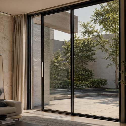 AMJ154T Ultra Narrow Aluminum Sliding Door for Modern Building Projects