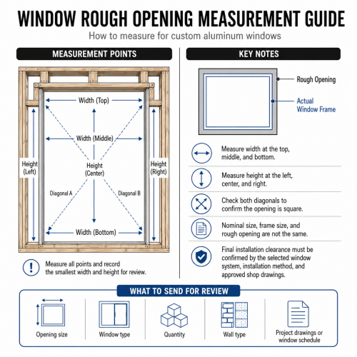 Window Rough Opening Size Chart: How to Measure for Custom Aluminum Windows