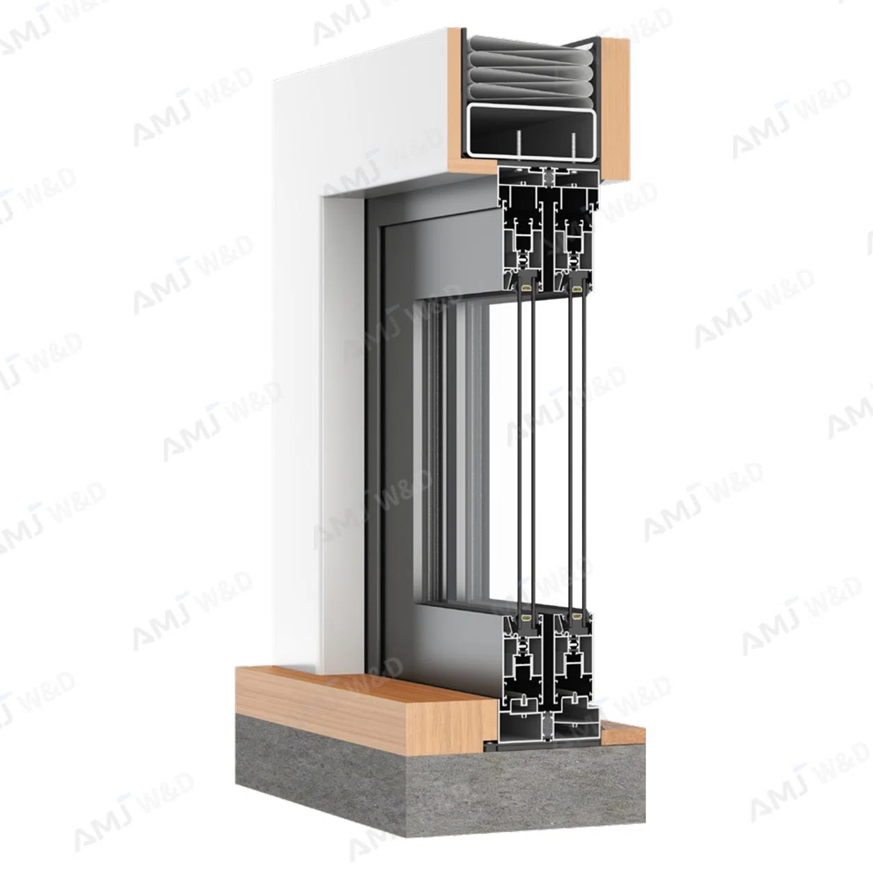AMJ 127T Series Sliding Door