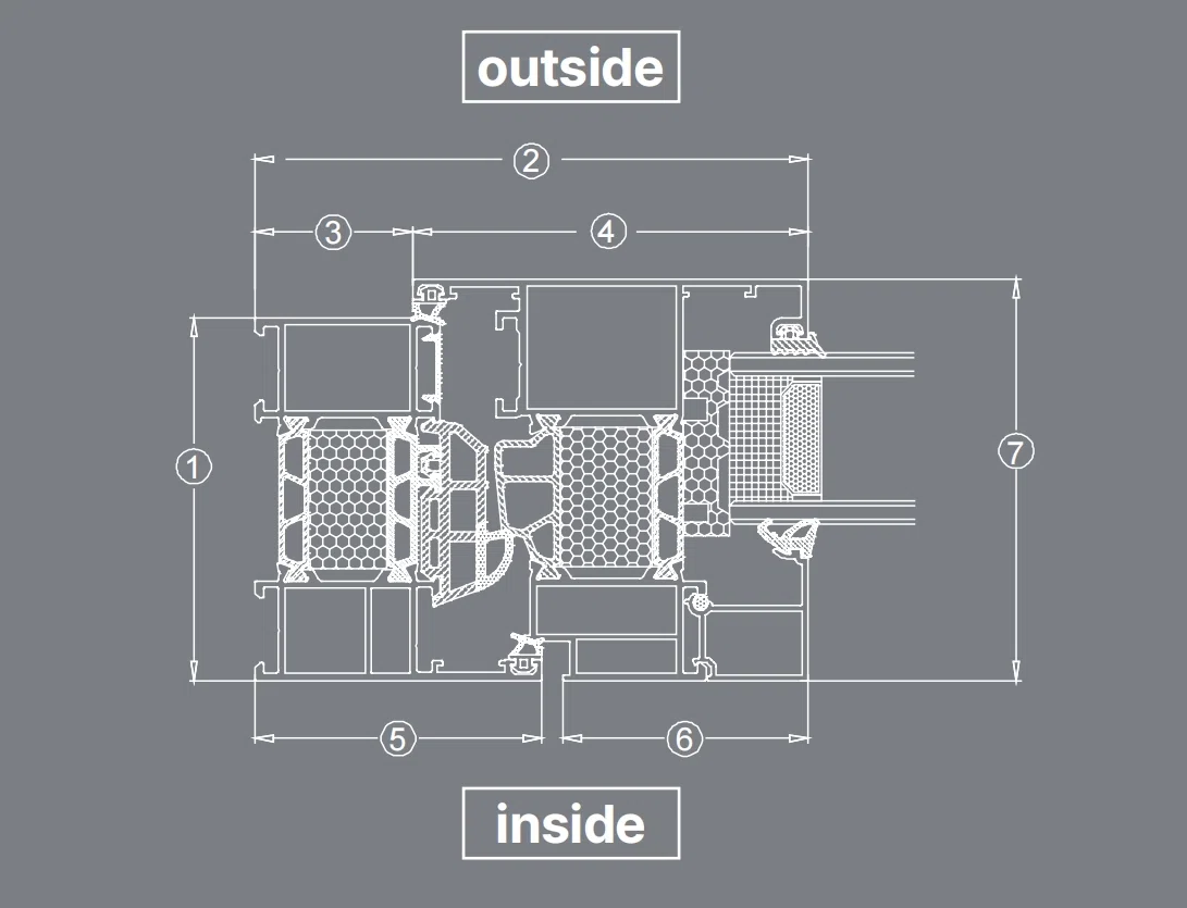 AMJ 78T Series Casement Door