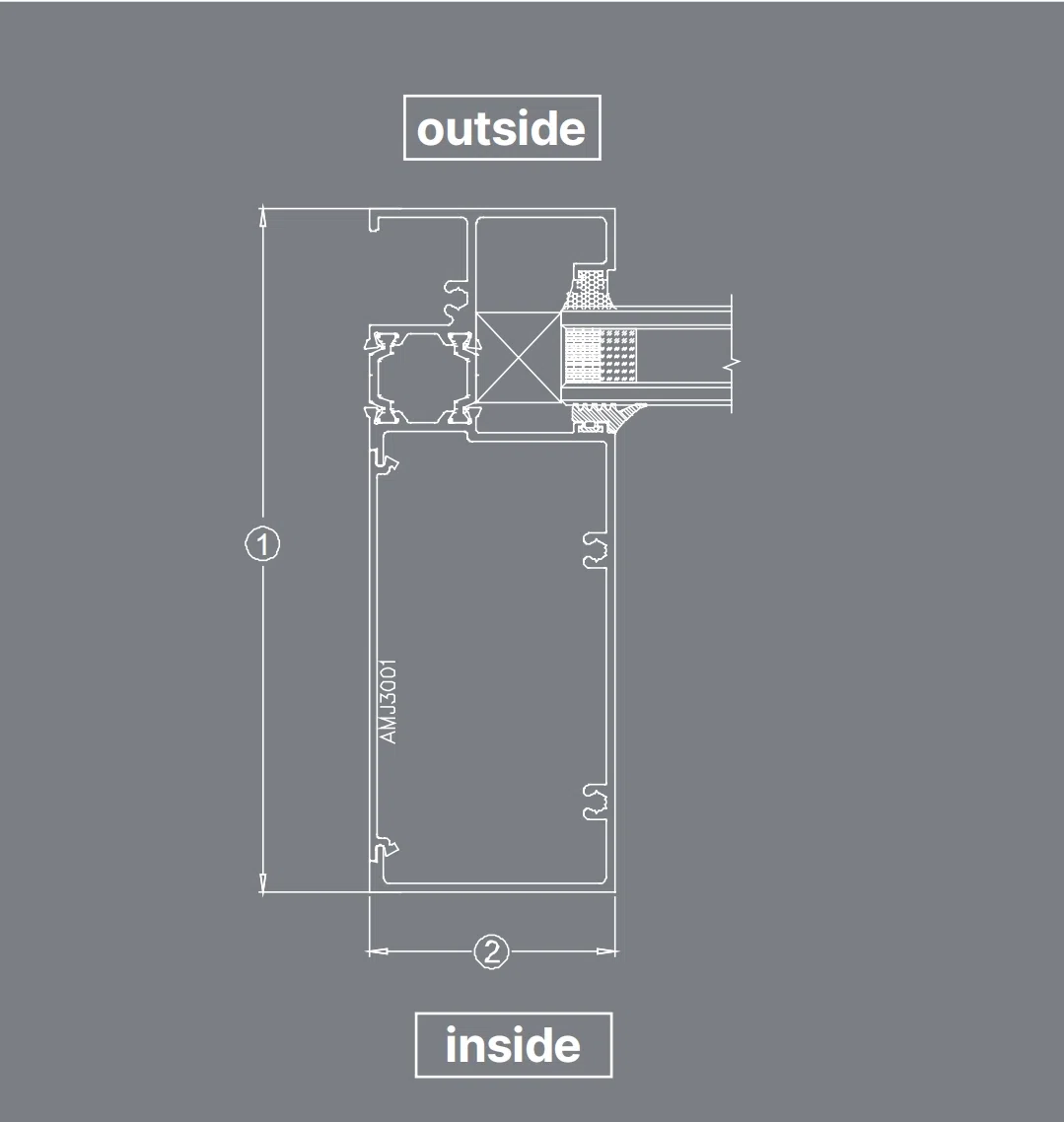 AMJ 150T Series Glass Wall