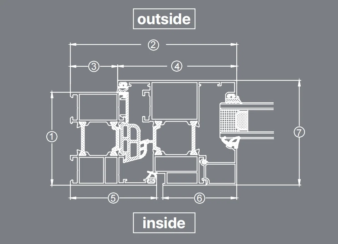 AMJ 67T Series Tilt & Turn Window