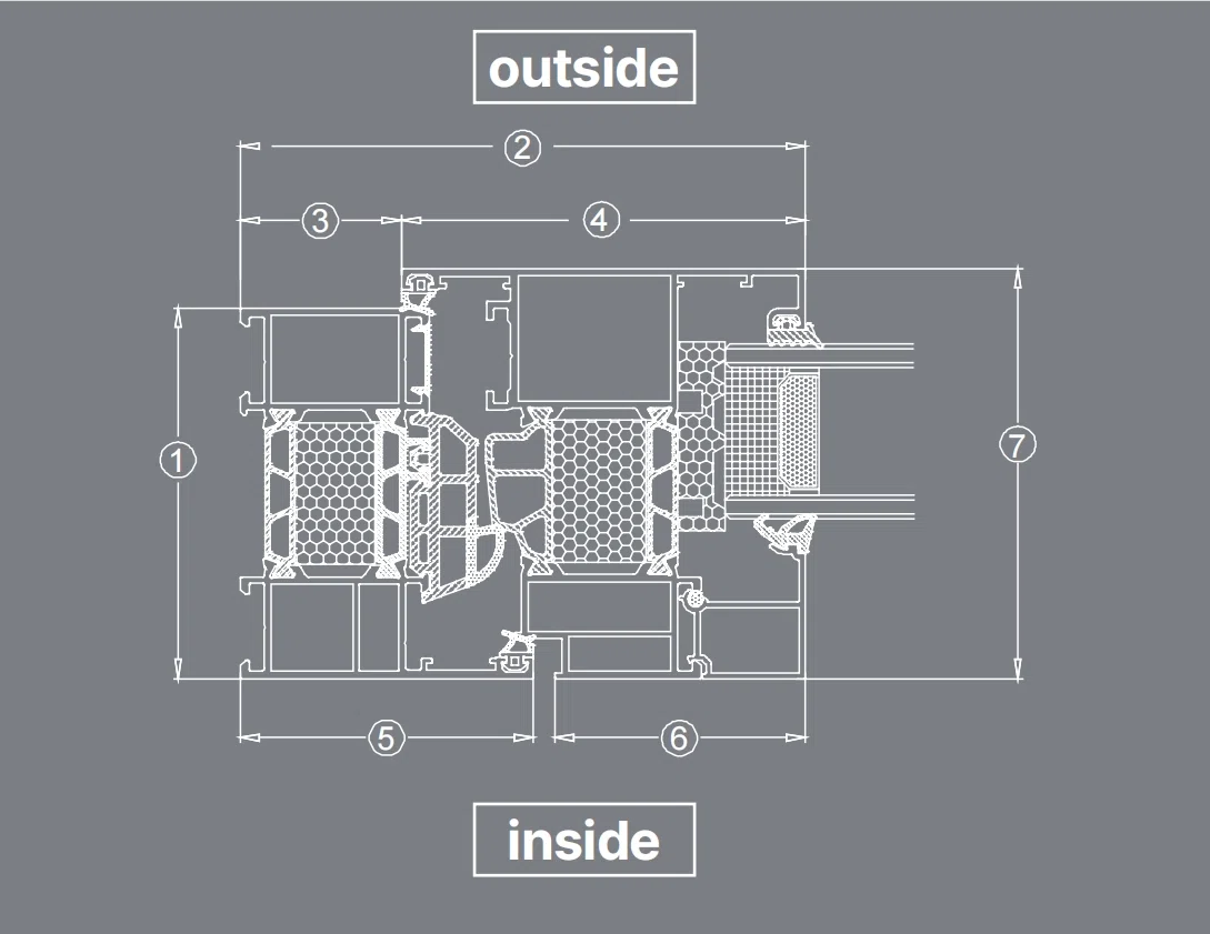 AMJ 78T Series Casement Window