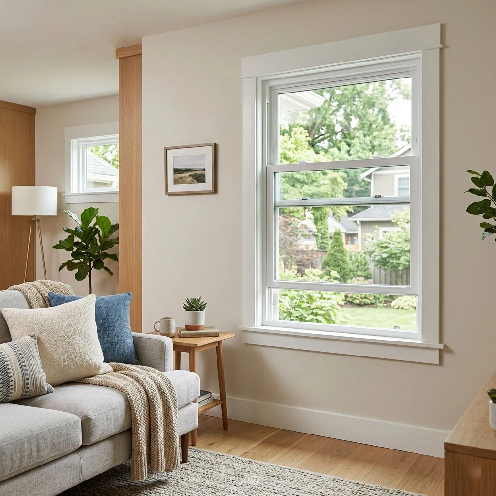 UPVC Single Hung Windows