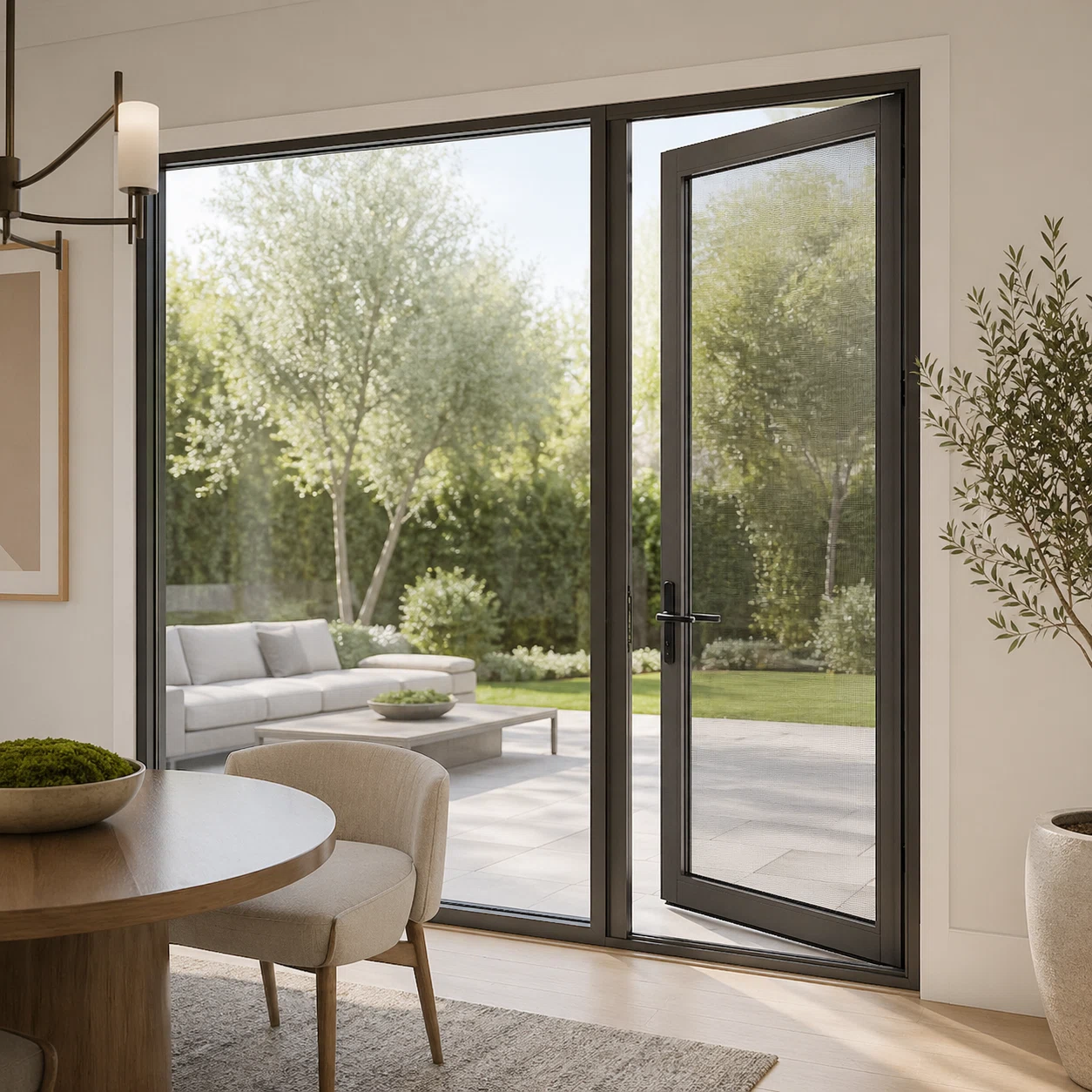 High-Insulation Aluminum Hinged Door
