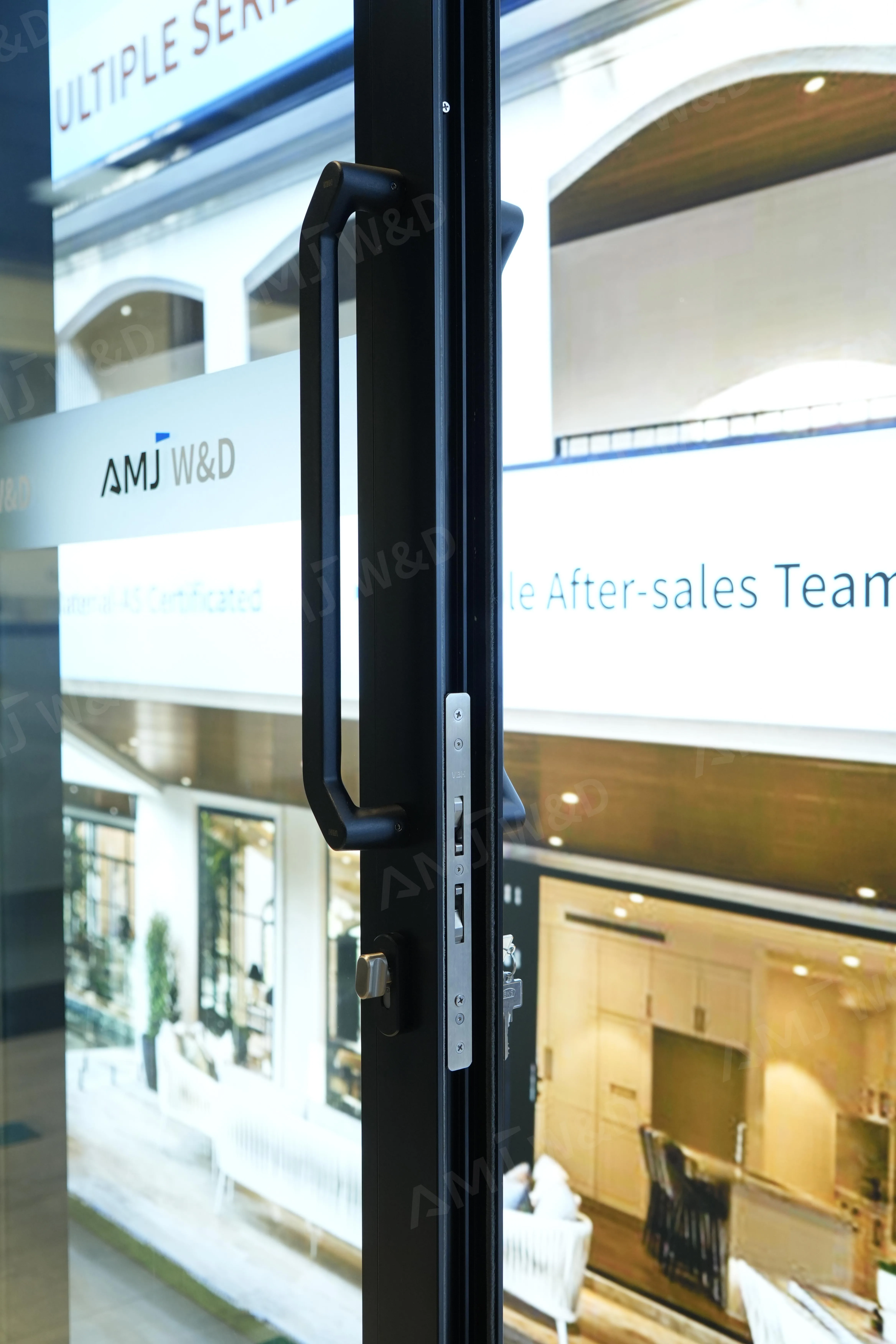 Screen-Ready Three-Track Aluminum Sliding Door