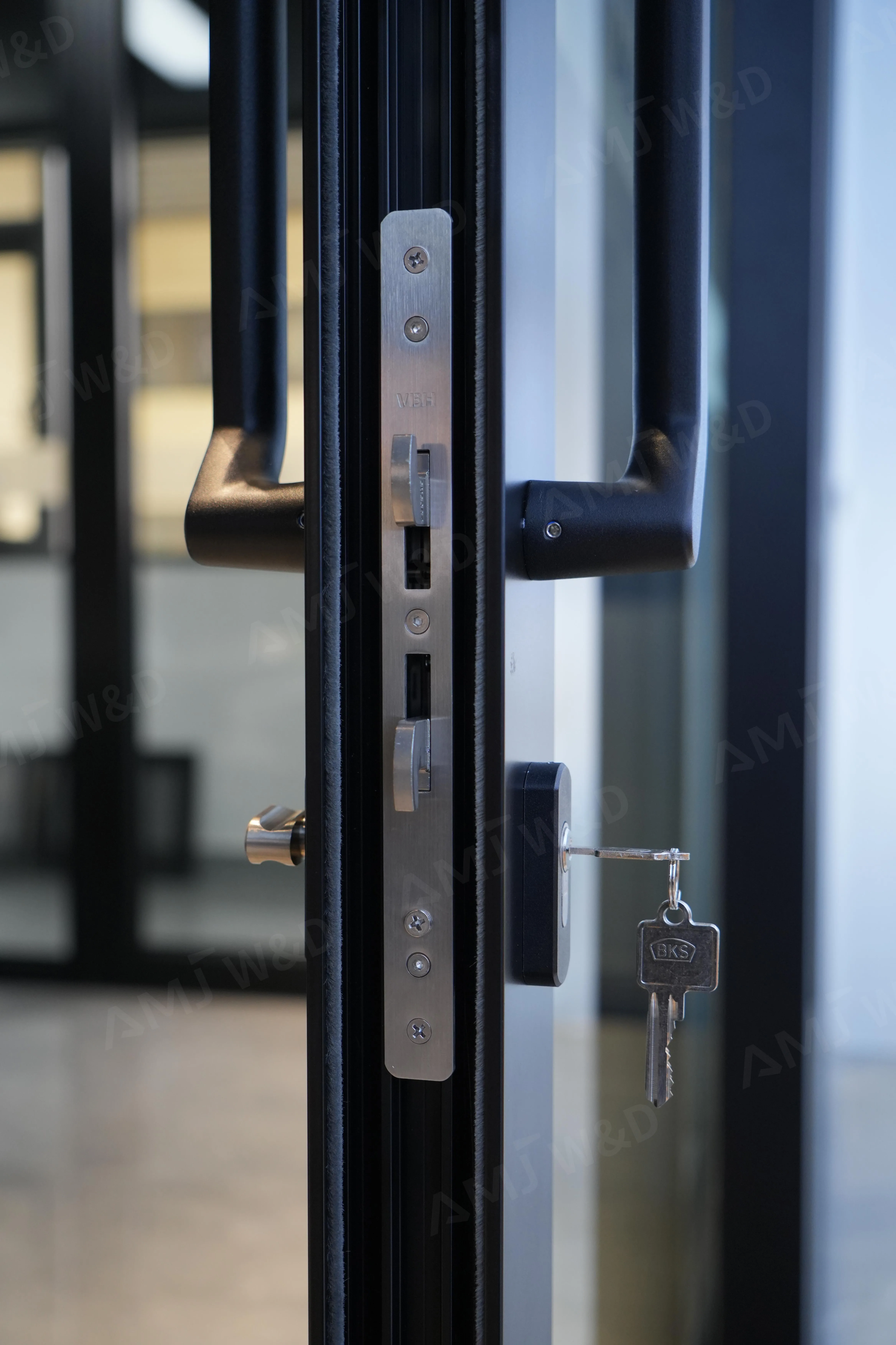 Screen-Ready Three-Track Aluminum Sliding Door