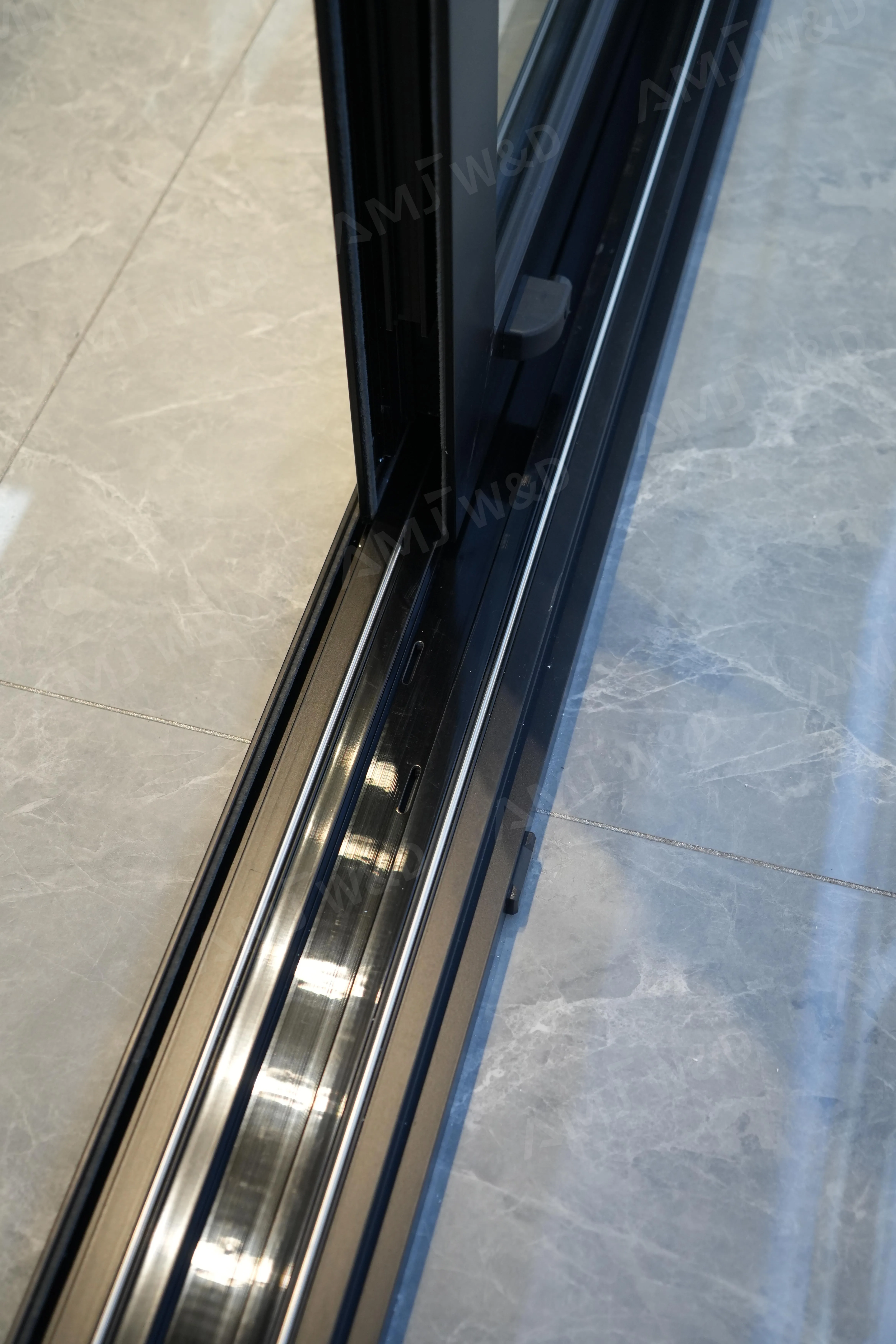 Screen-Ready Three-Track Aluminum Sliding Door