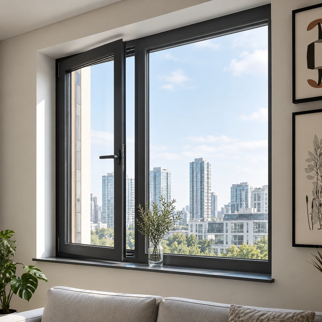 Standard Thermal Break Aluminum Casement Window