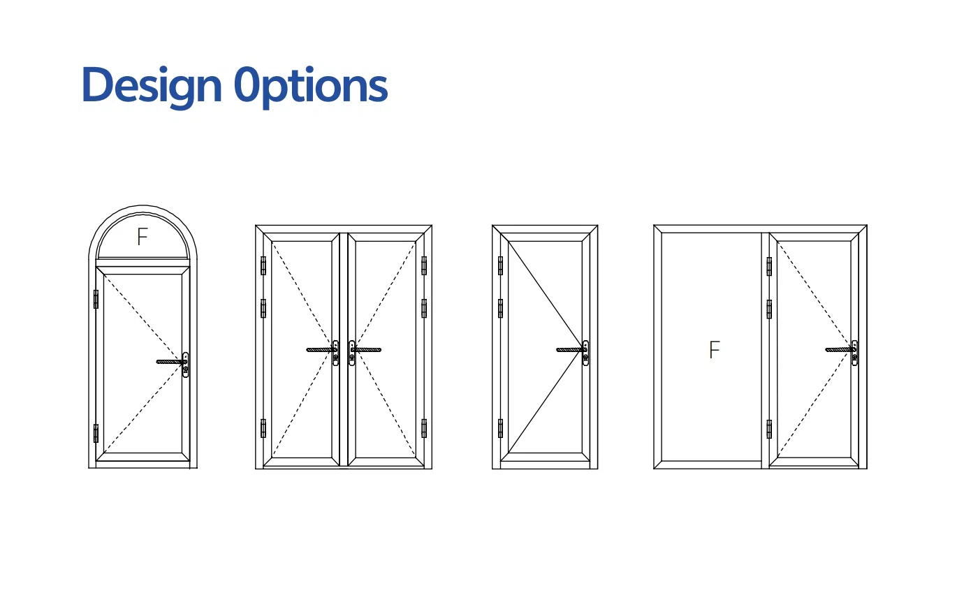 Standard Thermal Break Aluminum Hinged Door