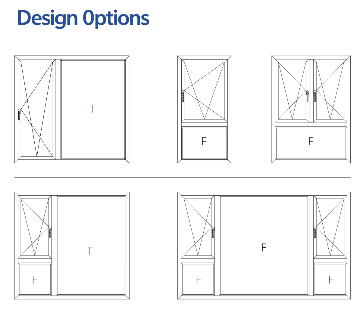 Standard Thermal Break Aluminum Tilt & Turn Window