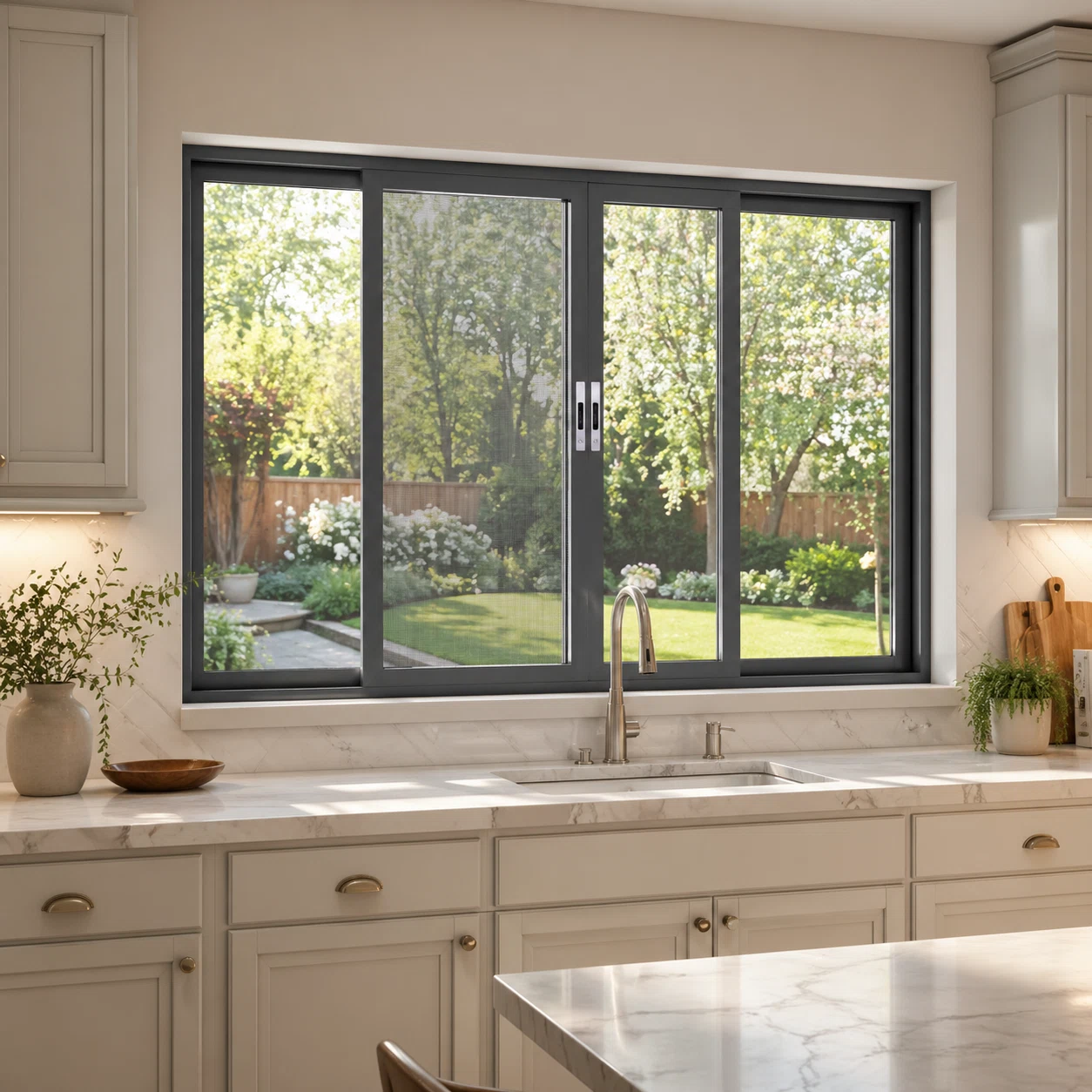 Standard Two-Track Aluminum Sliding Window