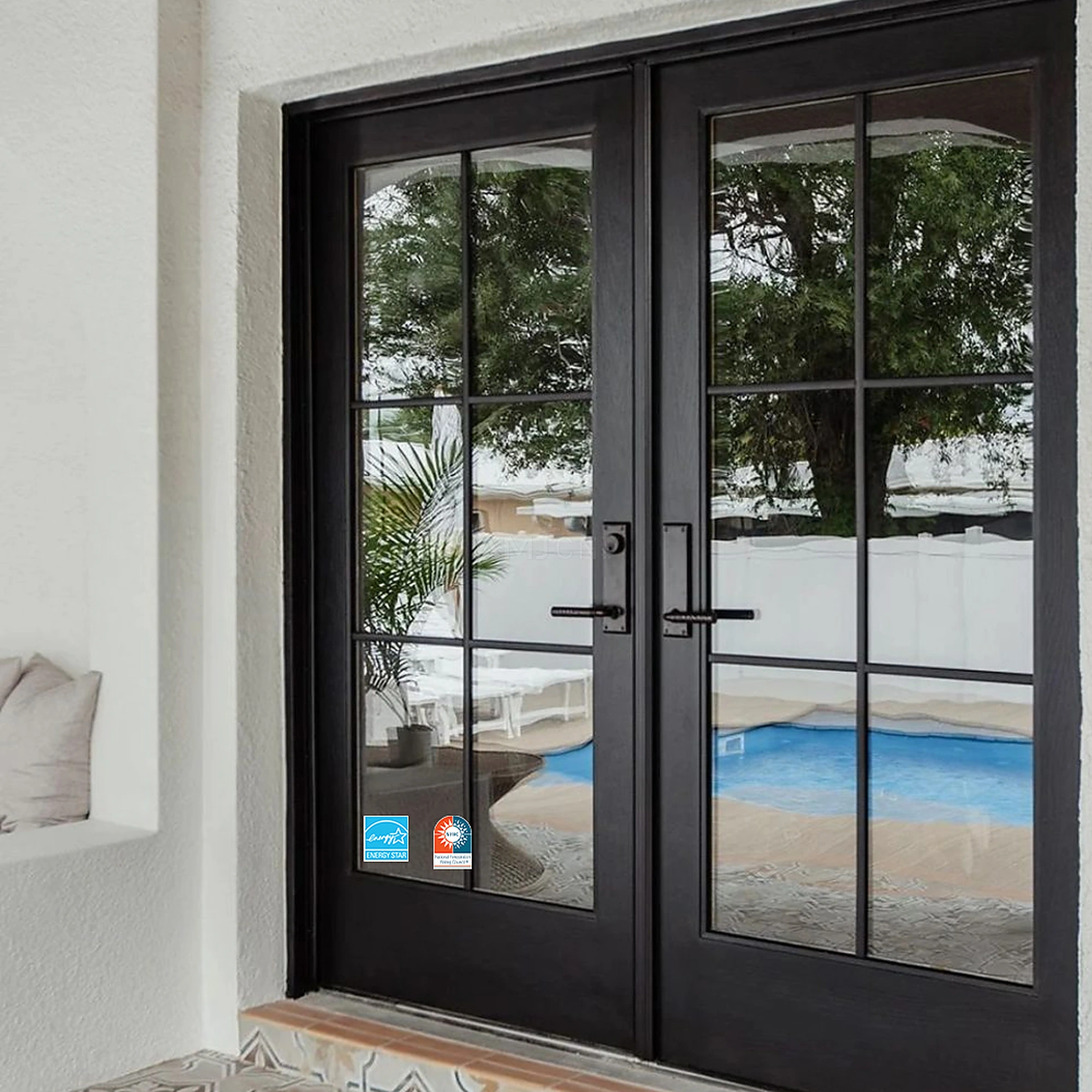 Wide-Frame Thermal Break Aluminum Hinged Door