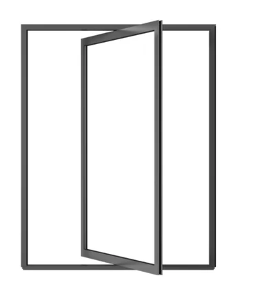 AMJ 100 Series Pivot Door product frame diagram