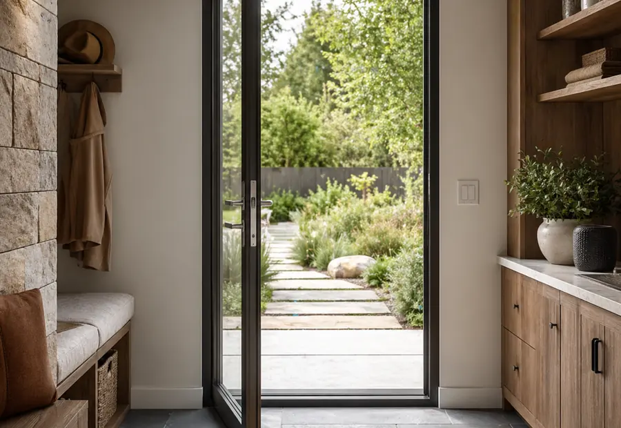 AMJ 67T Series Casement Door installed in a North American residential interior